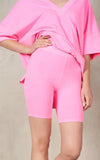 Keep It Chill Biker Shorts in Pink