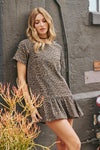 On The Prowl Dress in Brown