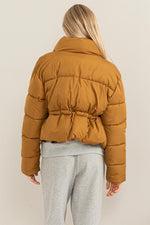 On The Edge Puffer Jacket in Camel