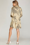 Tag Along Dress in Taupe