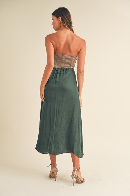 Pair With A Smile Midi Dress in Green
