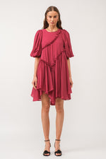 Right About It Dress in Burgundy