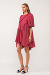 Right About It Dress in Burgundy