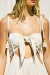 Desert Dusk Tube Top in Off White/Tan