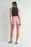 Ray Of Radiance Denim Shorts in Pink