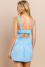 It's A Winner Romper in Blue