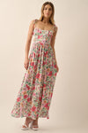 Garden Blooms Maxi Dress in Multi Color