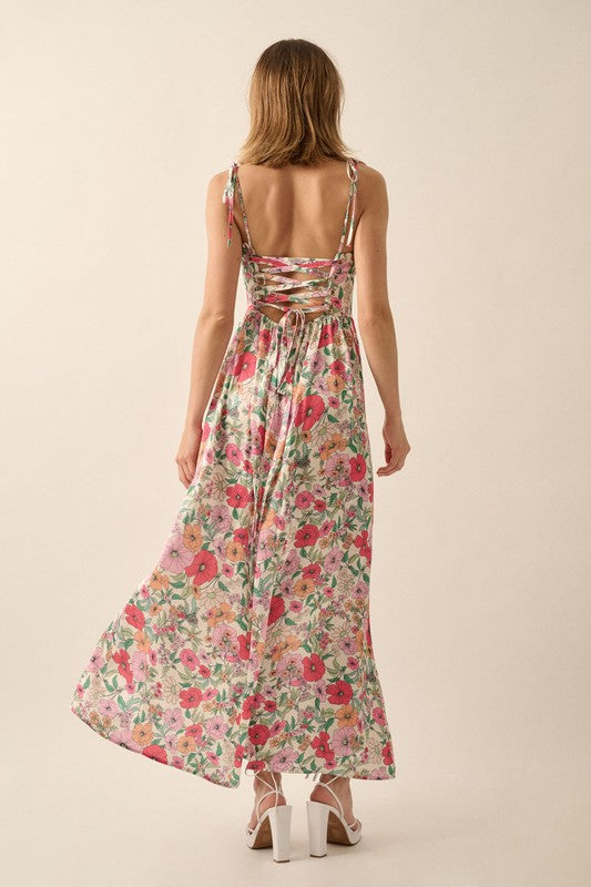 Garden Blooms Maxi Dress in Multi Color