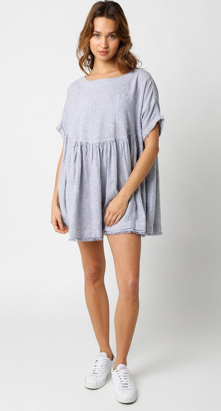 Need To Know Dress in Chambray