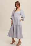 Young At Heart Maxi Dress in Blue