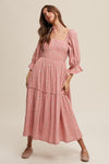 Young At Heart Maxi Dress in Pink