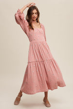 Young At Heart Maxi Dress in Pink