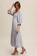 Young At Heart Maxi Dress in Blue