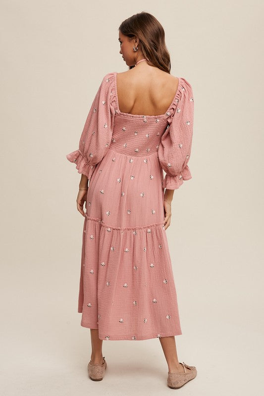 Young At Heart Maxi Dress in Pink