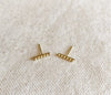 Two Of A Kind Stud Earrings in Gold