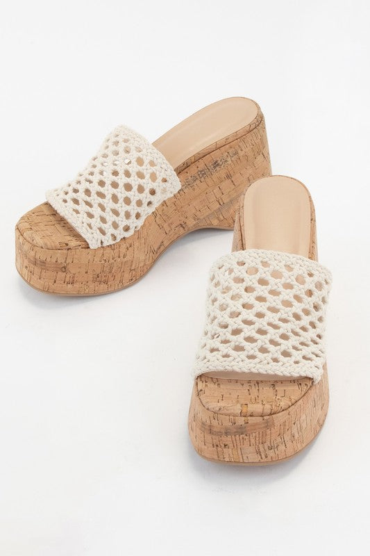 Summers Best Wedge Sandals in Beige