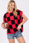 The Longest Yard Vest Top in Red/Black