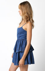 Hang Around Dress in Denim