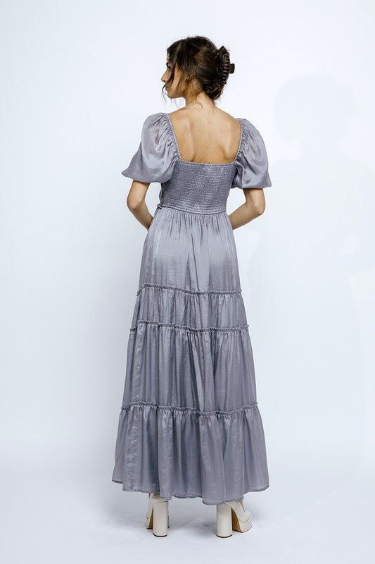 Nothing On You Maxi Dress in Grey