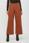 Chit Chat Wide Leg Jeans in Rust