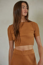 Waiting For Fall Top in Camel