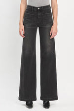 Running Around Wide Leg Jeans in Black