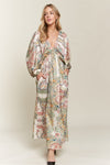 Spoken Words Maxi Dress in Multi Color