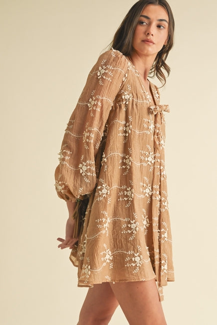 Calming Presence Dress in Camel