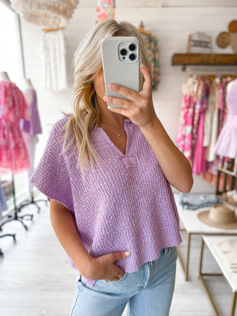 We’ve Got History Top in Lavender