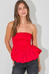 Impress Me Tube Top in Red