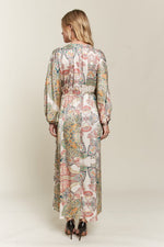 Spoken Words Maxi Dress in Multi Color