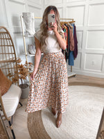 With The Wind Maxi Skirt in Cream