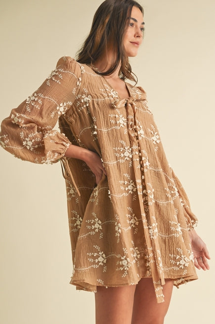 Calming Presence Dress in Camel