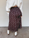 East Or West Midi Skirt in Brown