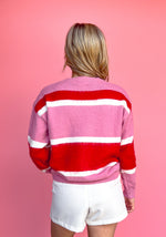 Lovers Land Sweater in Pink