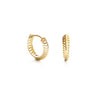 The Minimalist Huggie Hoop Earrings in Gold