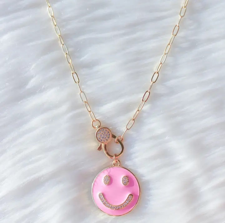 Every Day Necklace in Gold/Pink