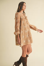 Calming Presence Dress in Camel