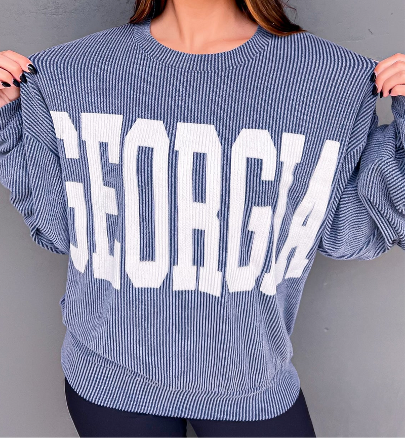 Georgia Sweatshirt in Blue