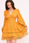 Connecting With You Dress in Pumpkin