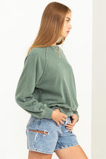 Ease Up Top in Sage