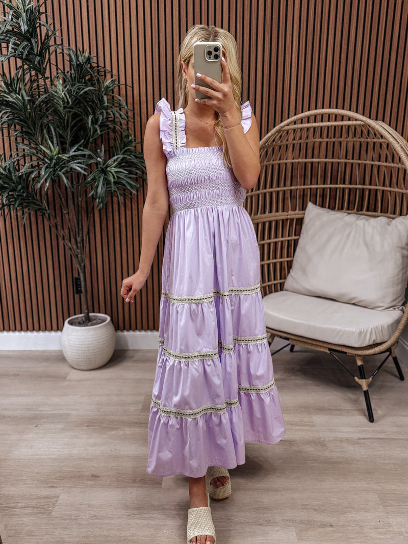 Feeling Fine Maxi Dress in Lavender