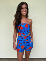 Waves of Summer Shorts in Blue/Orange