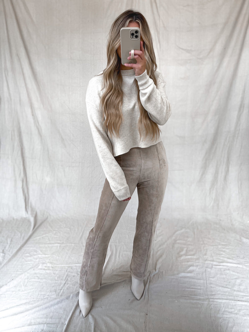 Mind On You Pants in Taupe