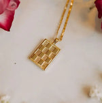 Check It Out Necklace in Gold