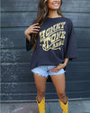 Honky Tonk Angel Graphic Tee in Black