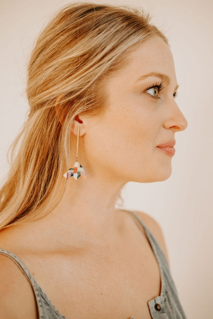 Block It Out Earrings in Multi Color