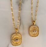 Watching You Necklace in Gold