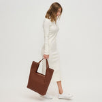 Aiden Tote Bag in Brown