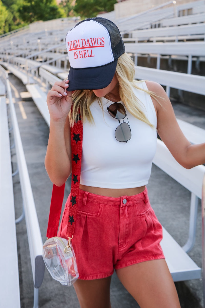 Crowd Pleaser Tank Top in White